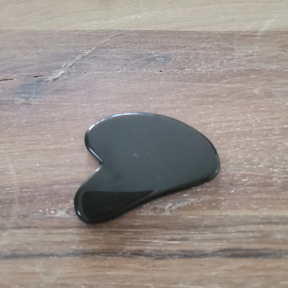 Gua Sha black onyx smooth tool for face and body